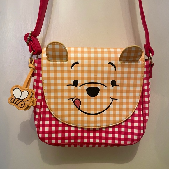 LOUNGEFLY Winnie the Pooh Gingham Crossbody Bag - Picture 11 of 14